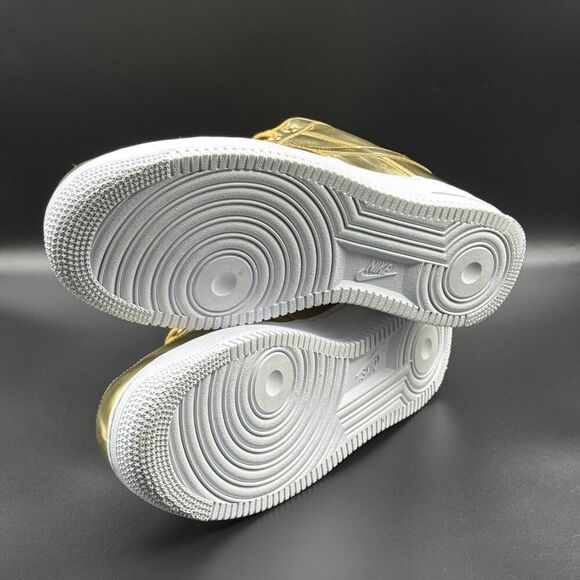 Wmns Nike Air Force 1 SP 'Liquid Metal - Gold' - Picture 10 of 13